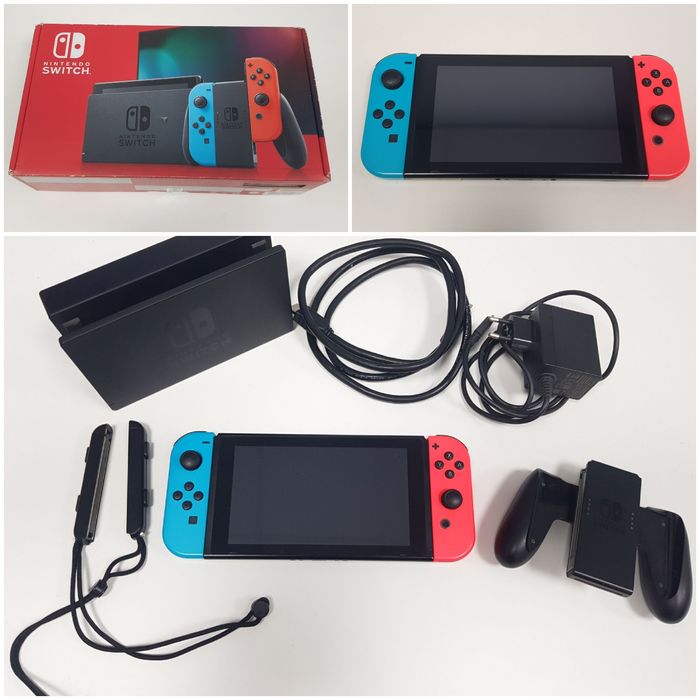 Nintendo Switch pachet complet+geanta transport+husa mica+joc M&L Bro