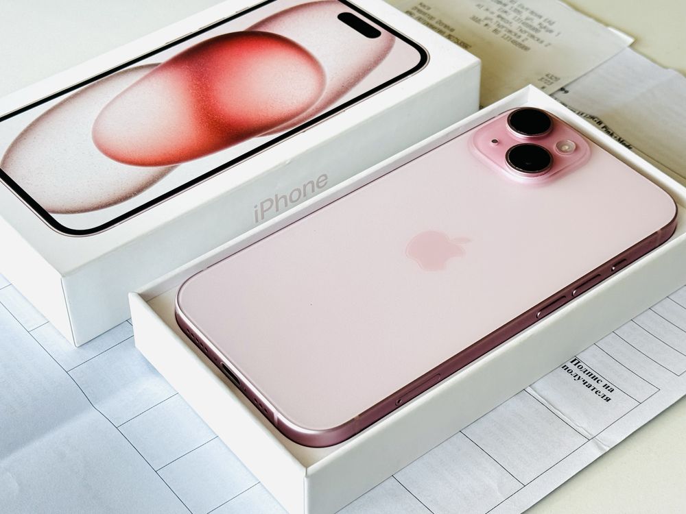 Iphone 15 128GB Pink Отличен! Гаранция
