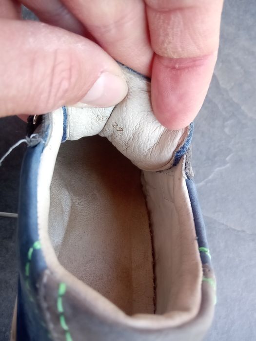 Adidasi băieți piele naturala 27 Szamos pantofi supinat