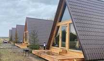 Case moderne modulare, cabane tip A frame la cheie
