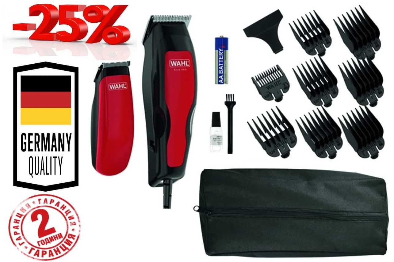 ПРОМО 2г Гаранция Нова Машинка за подстригване и Тример WAHL Home Pro