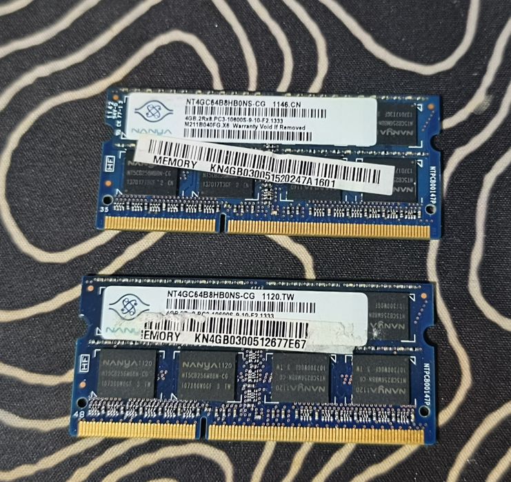 Memorie RAM Laptop Nanya DDR3 8GB (2x4GB)