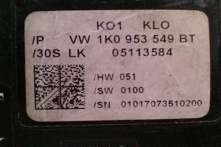 Modul Coloana Volan Calculator 1K0953549BT / 05113584 Volkswagen VW