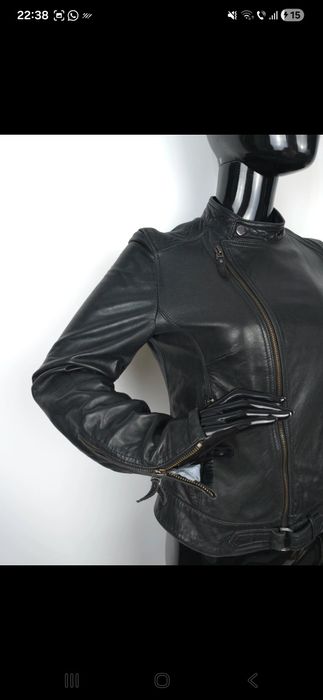 geaca piele naturala dama marimea M Massimo dutti