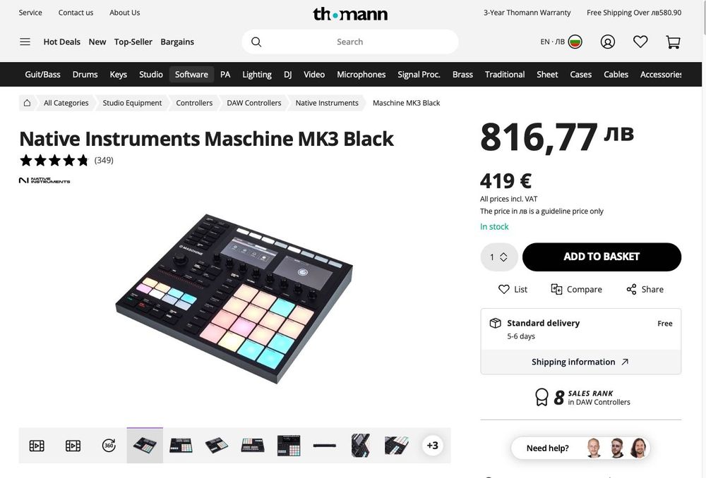 Native Instruments Maschine MK3 Black