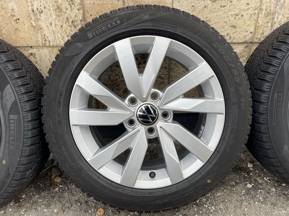 Jante Roți 16 VW Caddy Jetta Golf 5 6 7 8 Anvelope iarna 205 55 R16