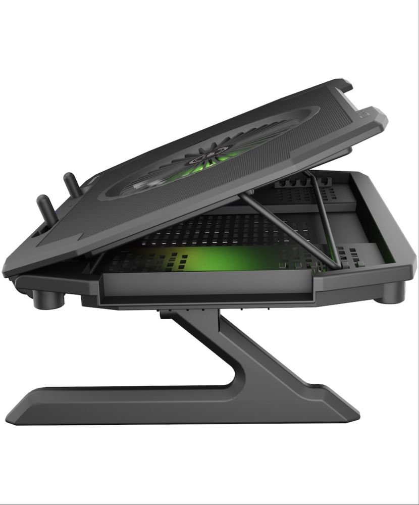 Охлаждаща подложка Genesis, Cooling Pad Oxid 850, До 17.3", Черен