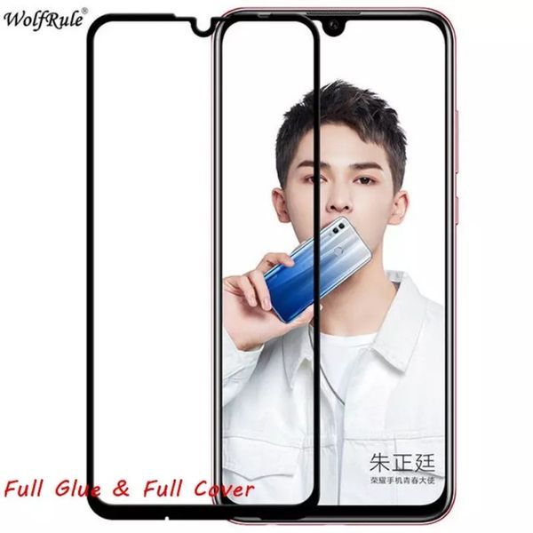 Huawei Y5 Y7 2019 / Honor 9X 8X 8S X7/5D ЦЯЛО ЛЕПИЛО Стъклен протектор