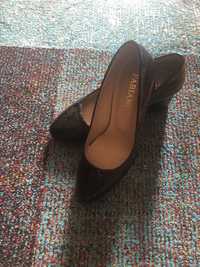Елегантни черни обувки от естествена кожа Fabiano, размер 36