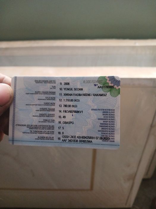 Матиз сотилади. Тўлик матлумотлар курсатилган Телефонда