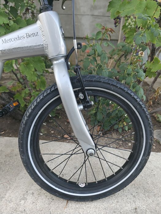 Bicicleta copii Mercedes Benz, 16 zoll, aluminiu, alb, 3 ani+
