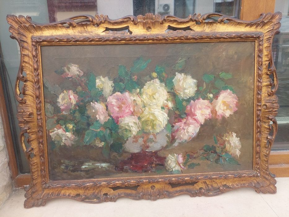 Vand tablou pictat pe panza