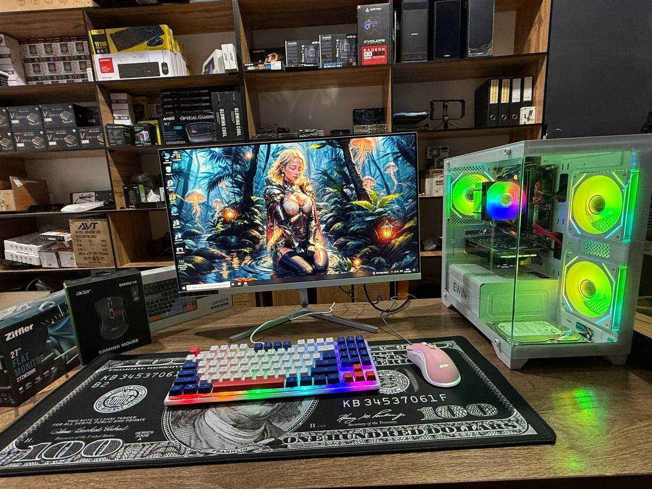 GAME Kompyuter,o'yin kompyuter DDR4 INTEL Core13 va GTX1050ti 4GB
