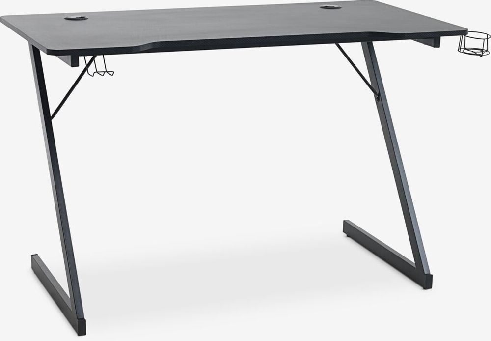 Birou gaming HALSTED 60x120 negru