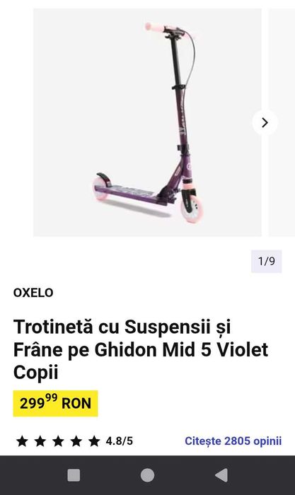 Trotinetă Oxelo Mid5