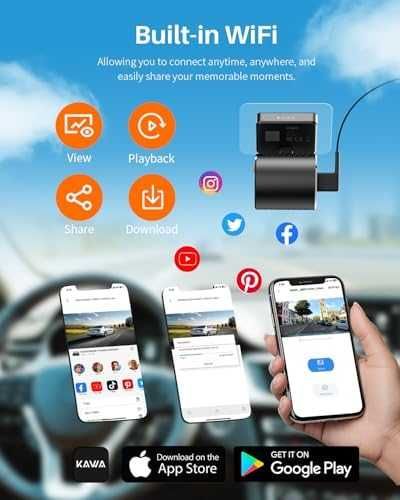 Скрита мини dash cam камера за кола 2K с паркинг режим и нощно виждане