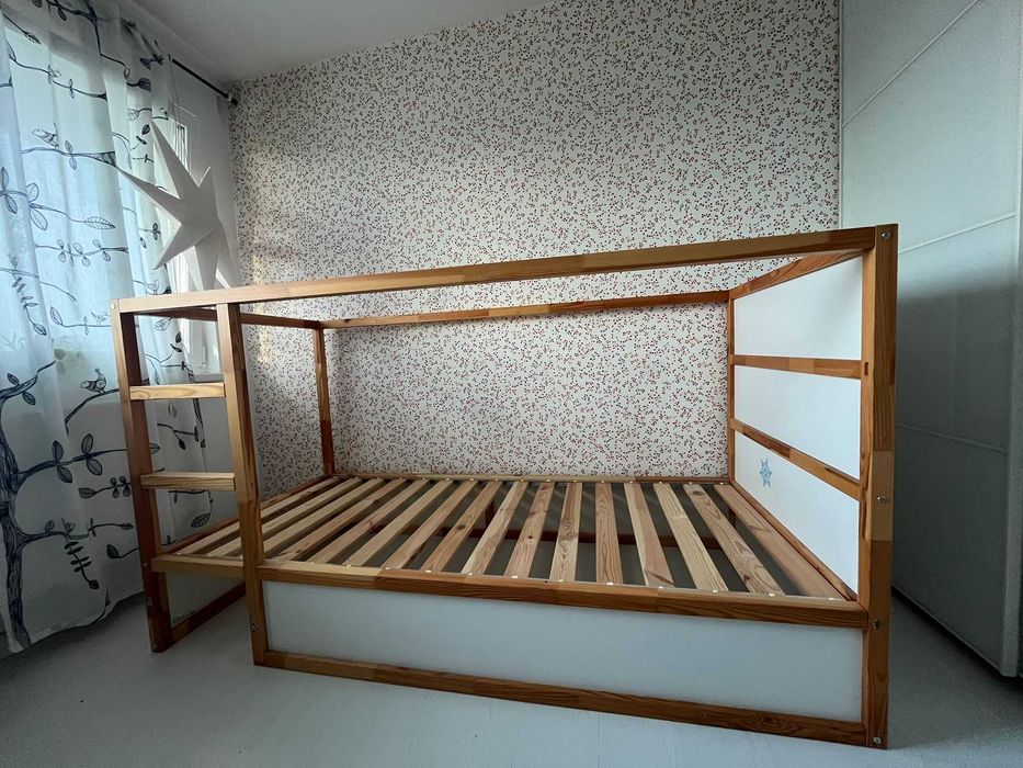 Pat supraetajat copii ikea reversibil (Include cort)