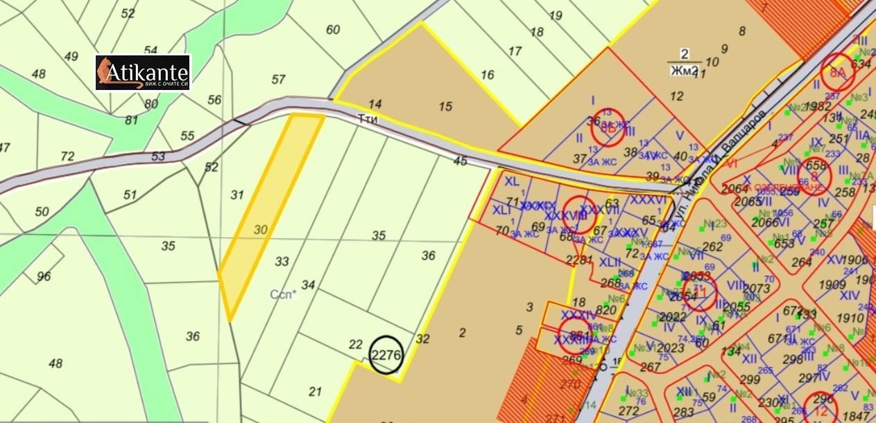 Парцел в София, област- площ 2400 цена 96000