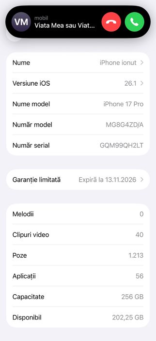 Iphone 17 pro 256gb