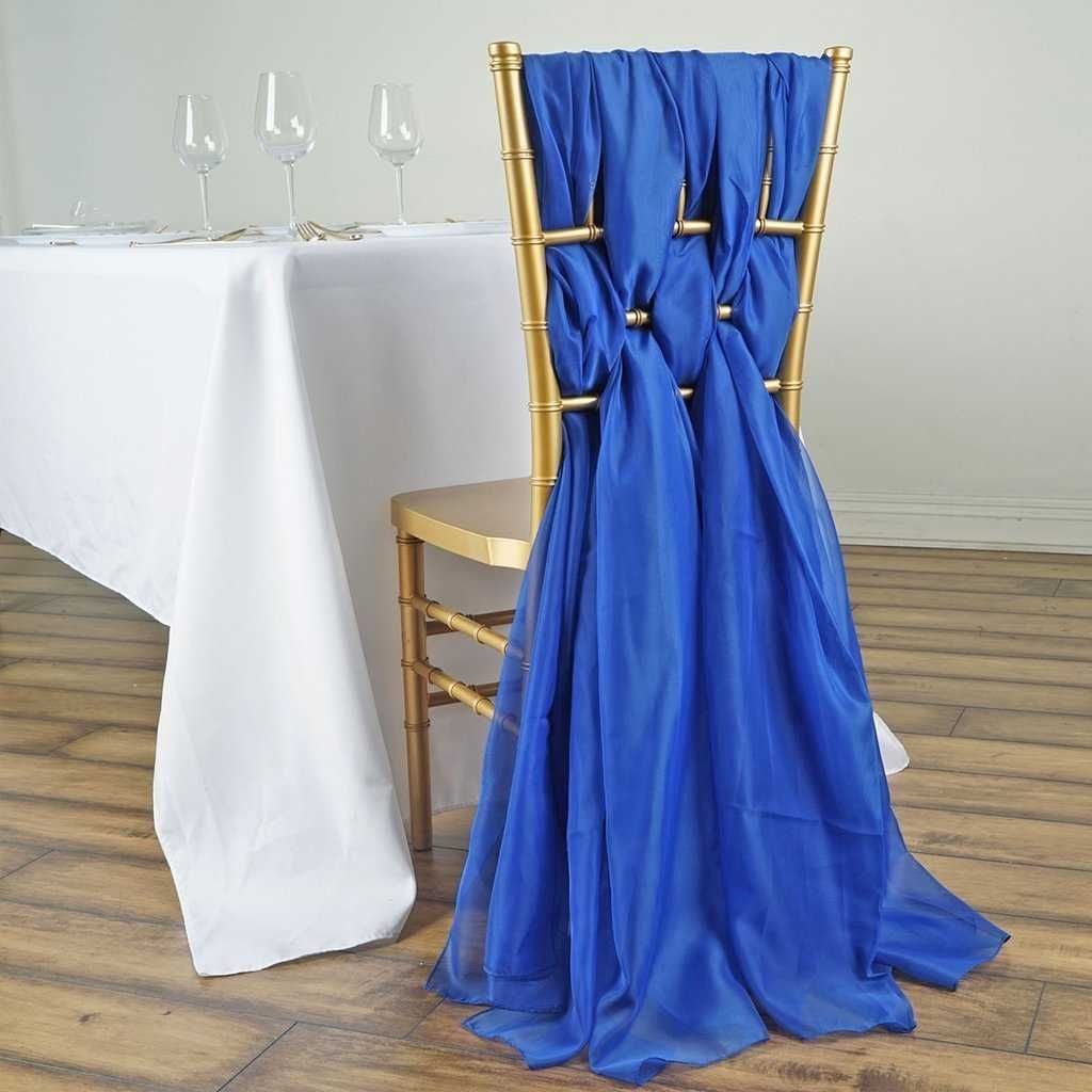 Funde scaune chiavari voal chiffon, ca noi, culori diverse