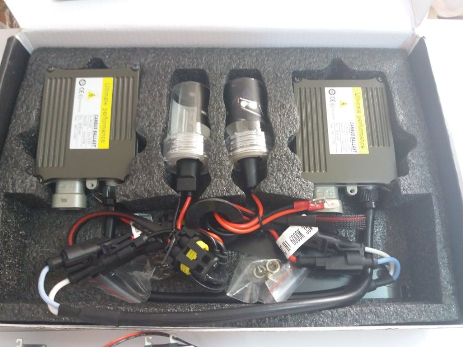 Kit complet pt Far BMW E46 Lupe Bixenon+Xenon Canbus+Inele Angel Eyes