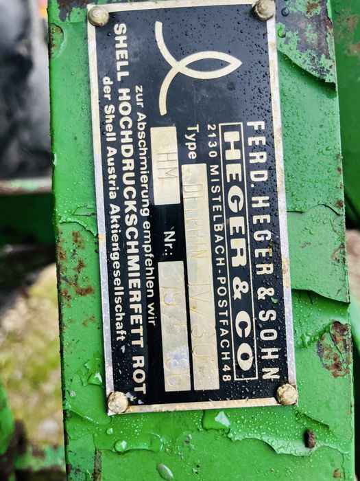 Plug cu 3 capuri, brazdare, cormane Heger cu roata de copiere 70 inalt