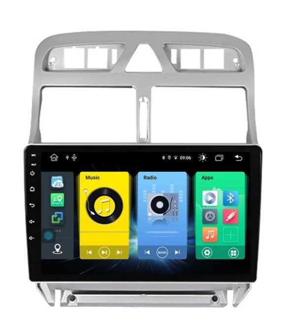 9-инчова мултимедия за Peugeot 307 (2001–2010) + камера , CarPlay, GPS