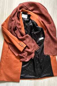 Selected femme вълнено стилно палто и вълнен шал made in Italy