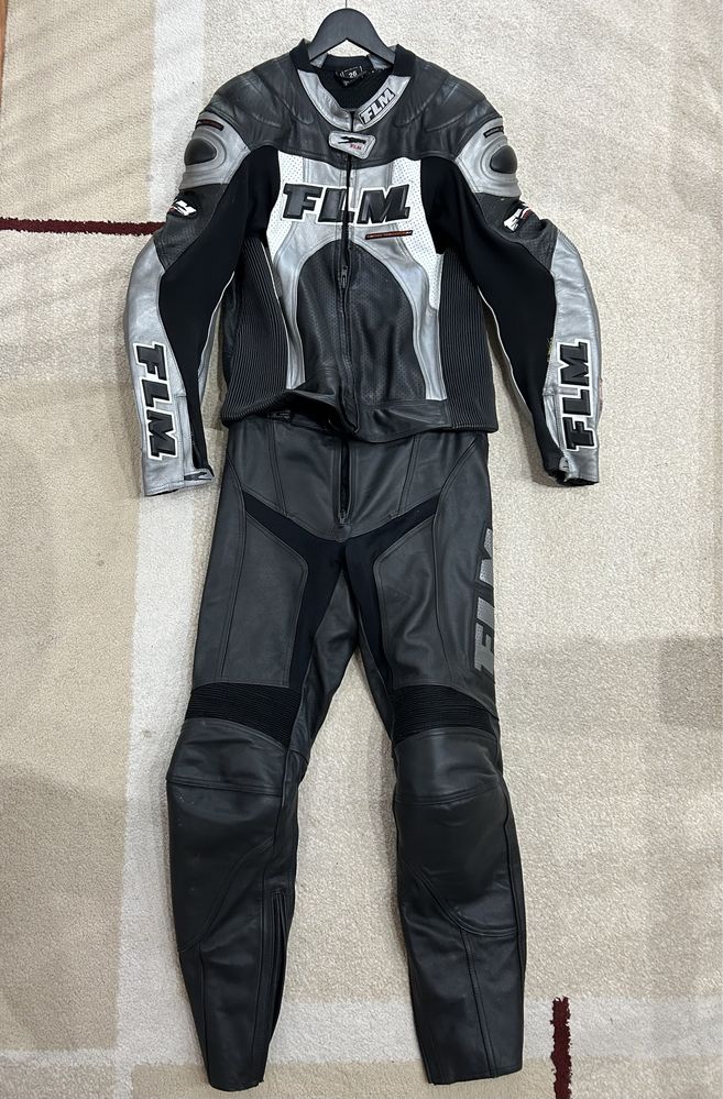 Costum moto FLM - Combinezon piele in stare excelenta