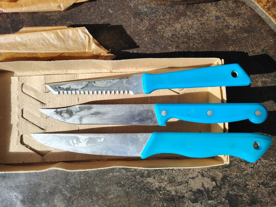 Комплект стари руски кухненски ножове