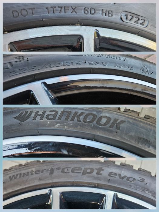Jante BMW seria 3 G20 seria 4 G22 M echip iarna 225 40 19 Hankook 2022