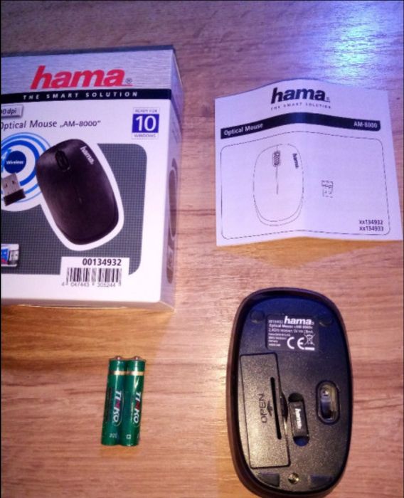 Mouse Optical HAMA Wireless 2,4 Ghz 1200 Dpi, NOU !