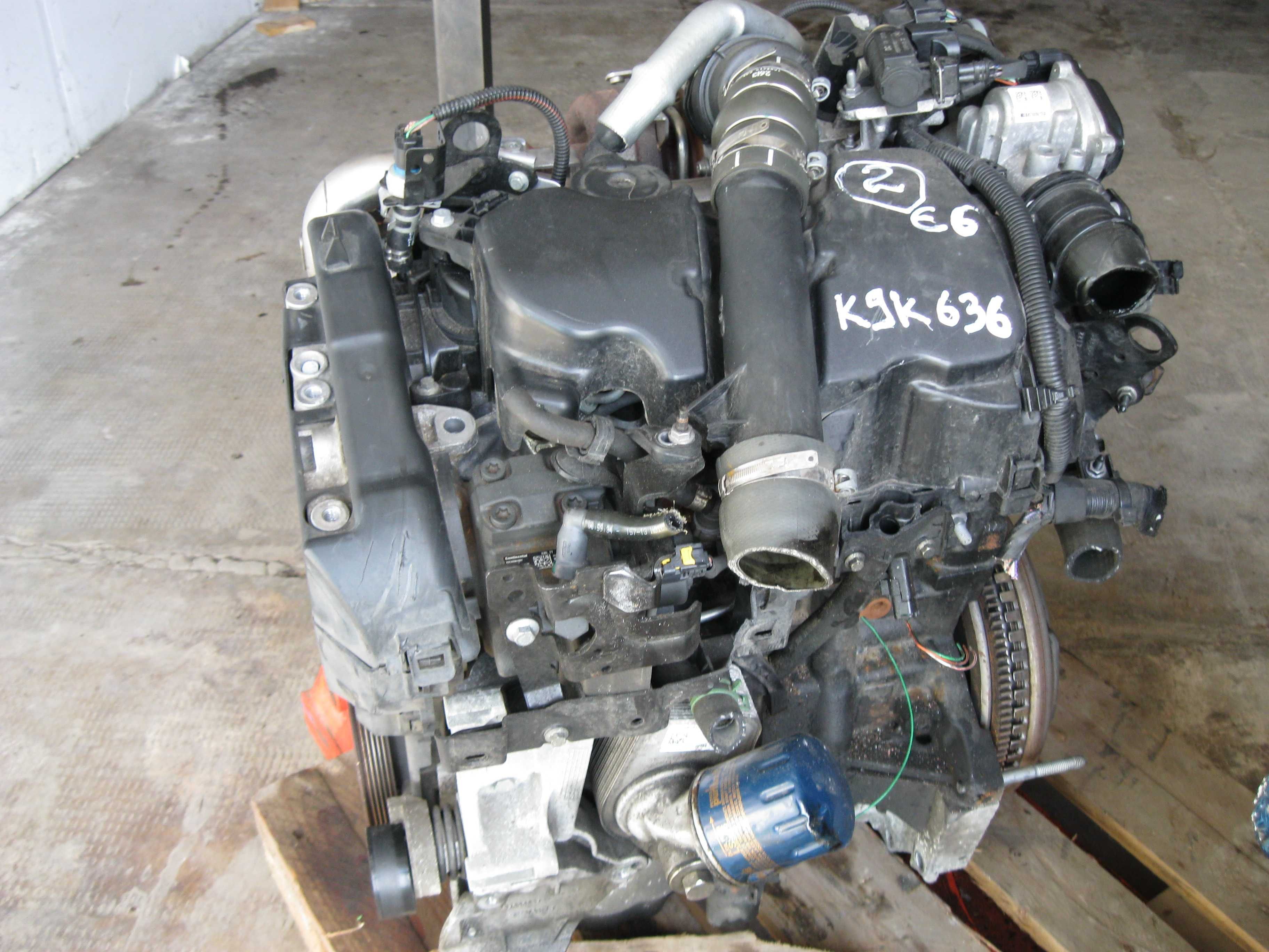 Motor 1,5DCI*K9K636*CuAnexeDUSTER Megane110CpInjCONTINENTA62000kmEu6Fr