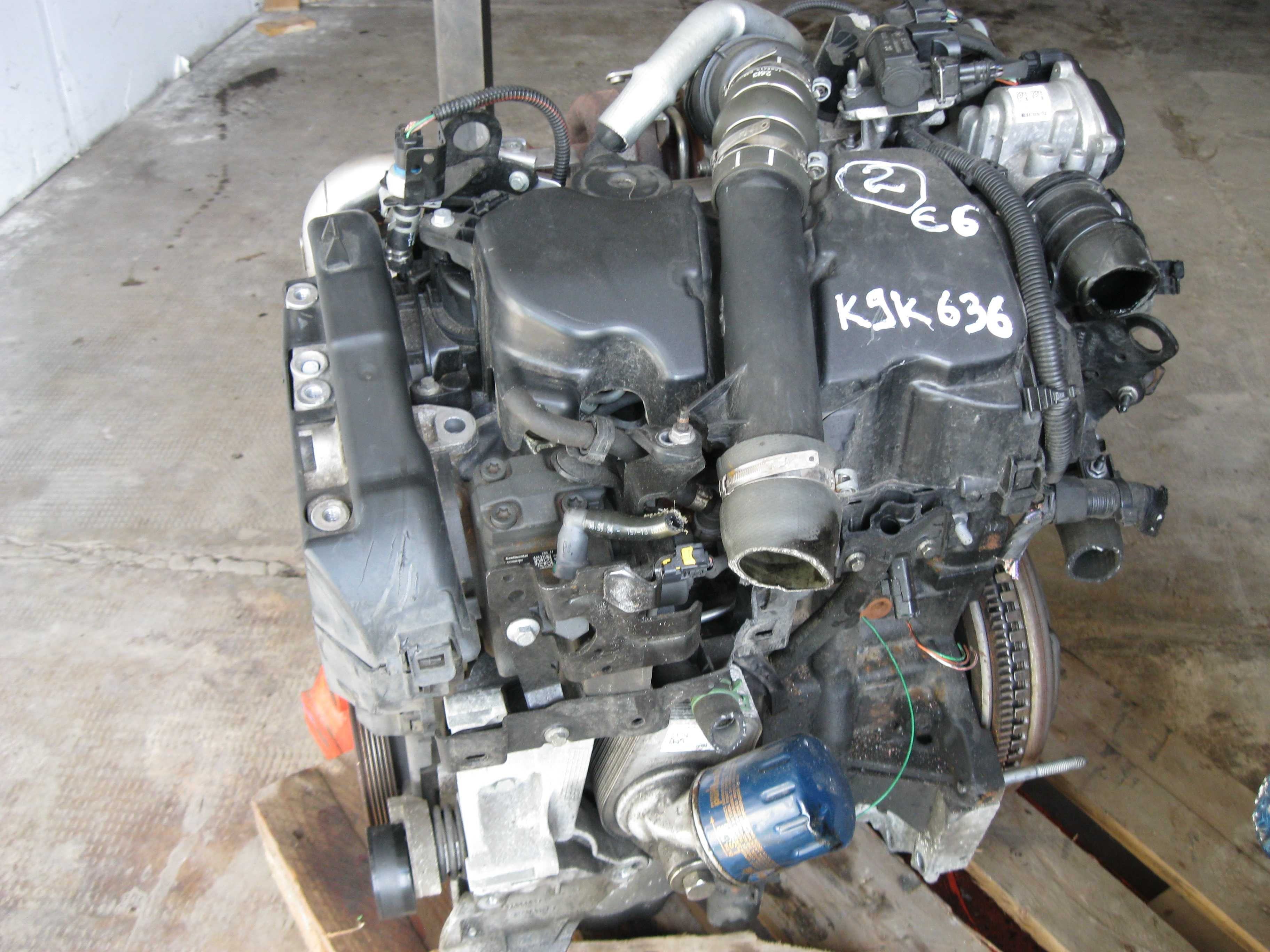 Motor 1,5DCI*K9K636*CuAnexeDUSTER/Megane110CpInjCONTINEN62000kmEu5&6Fr