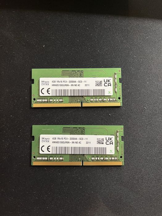 Memorie RAM laptop 2x4GB DDR4 3200mHz