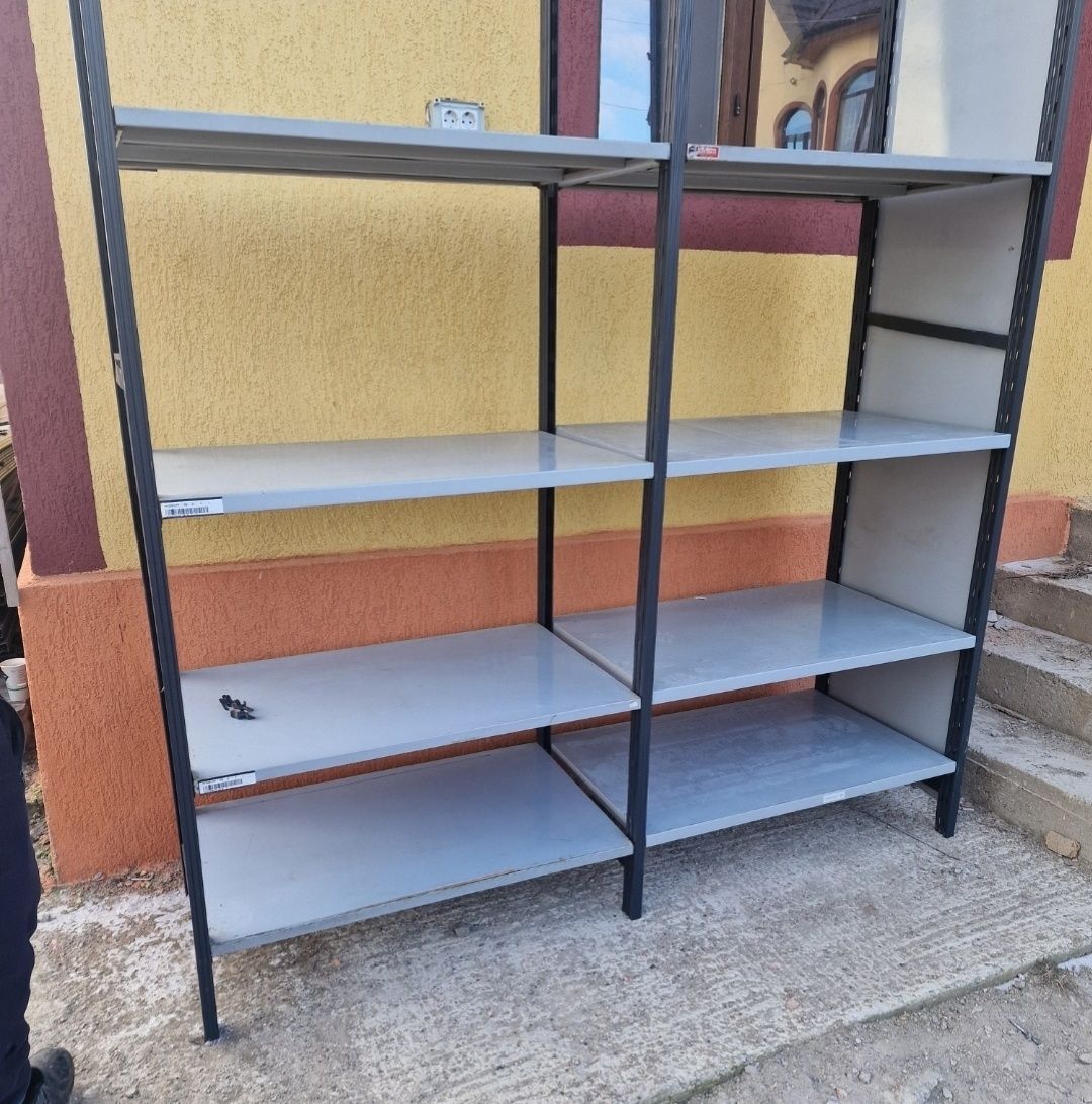 Rafturi metalice depozitare piese auto dezmembrări scule