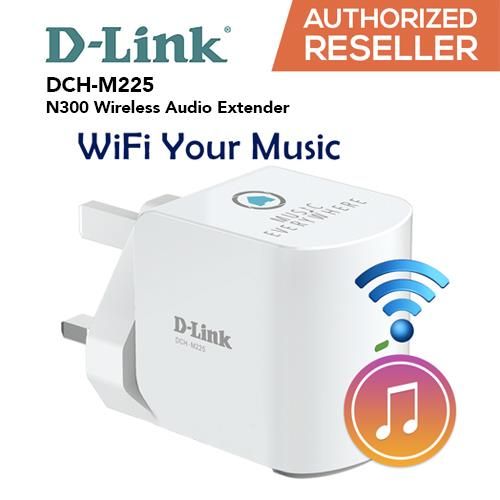 Безжичен повторител D-LINK DCH-M225E Home Music Everywhere Wi-Fi Audio