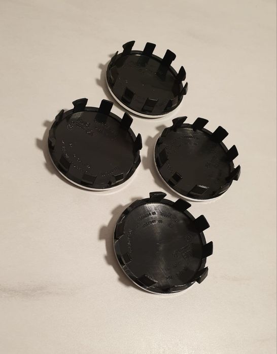 Capace/capacele jante BMW 56mm 50th Anniversary alb negru full black