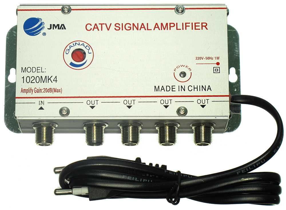 Антенен усилвател за телевизия 20 dB 2/3/4 Изхода TV Signal Amplifier