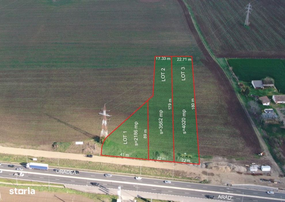 Teren  parcelabil cu PUZ aprobat, Sos. Arad-Oradea, Calea Zimandului