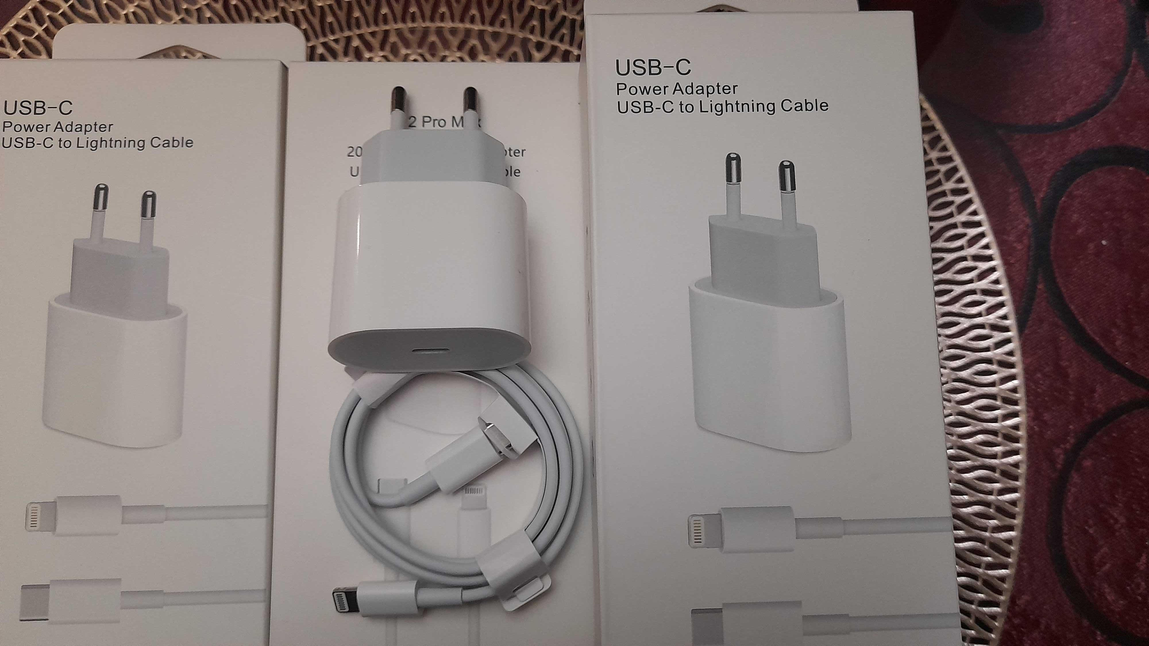 incarcatoare 20w fast charge iPhone set adaptor priza+cablu incarcare