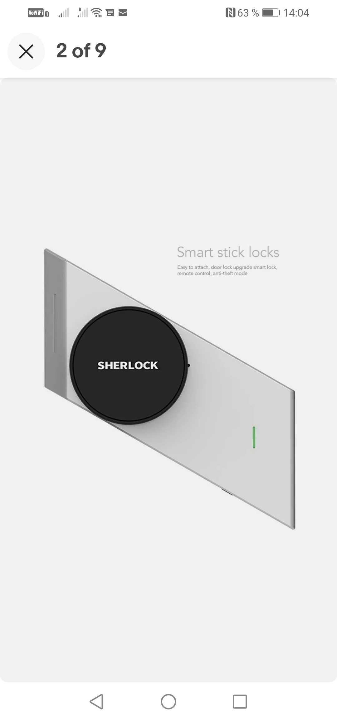 Încuietoare inteligenta smart Sherlock S2+telecomanda inteligenta