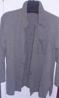 Camasa de la Marz, tricot fin de lana extrafina, M, L, XL