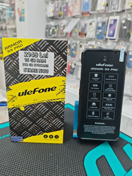Ulefone Armor 33 Pro, 16/512 GB, Nou, 2 ani garanție