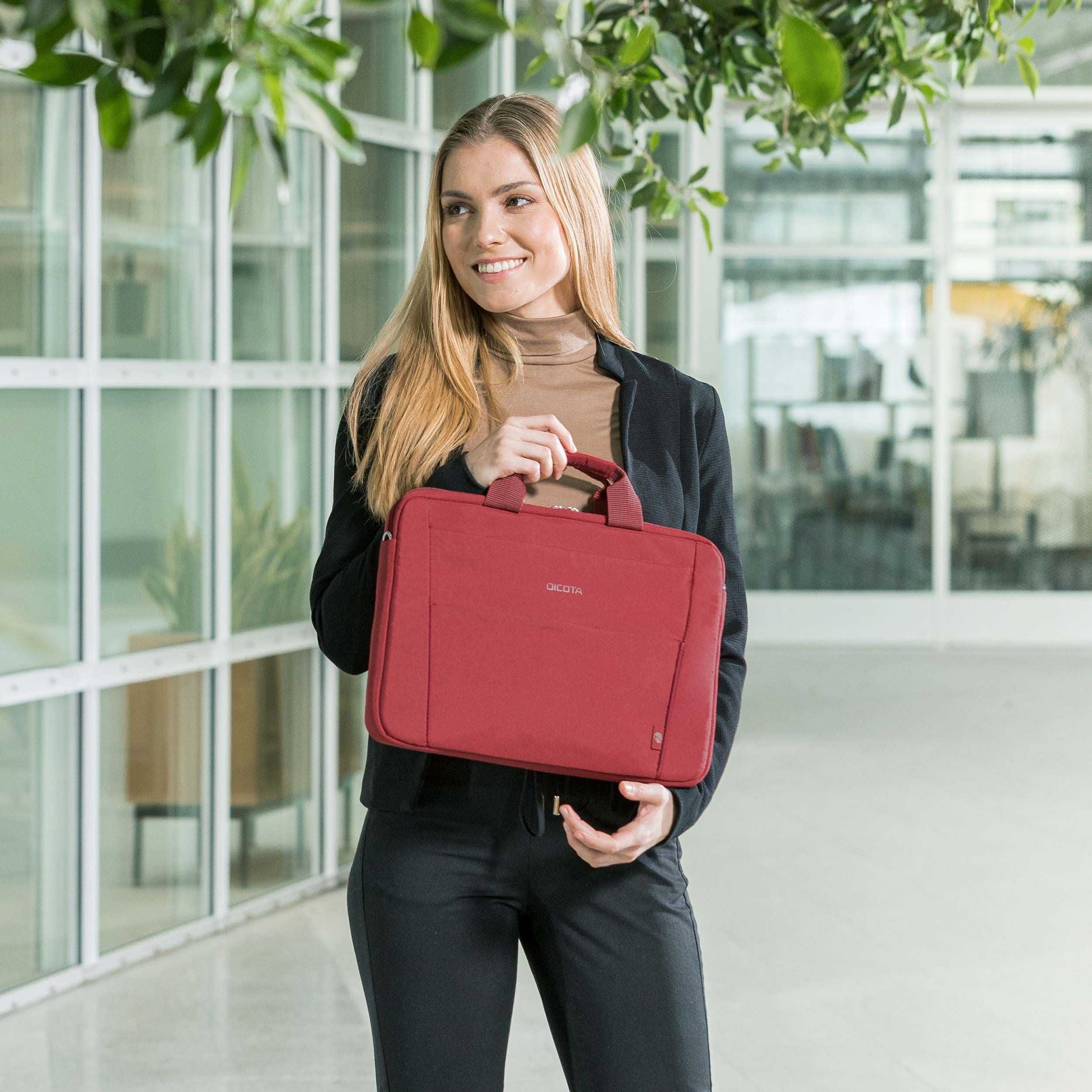 Сумка для ноутбука 13" - 14" Dicota Eco Slim Case BASE D31306 RED