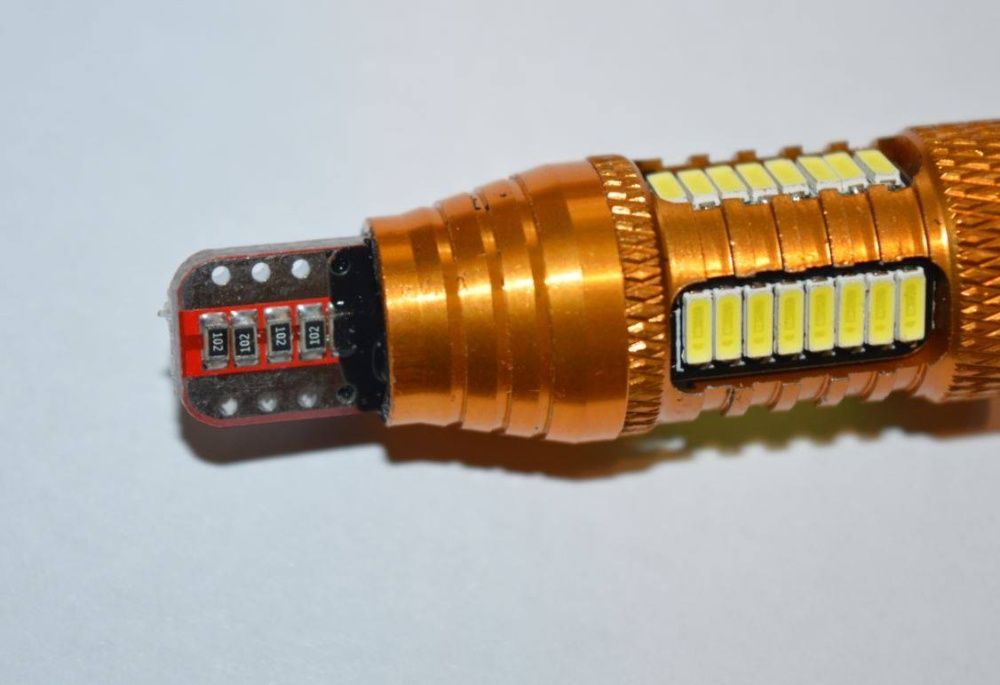 Set leduri T15 LED W16W retur fara eroare-CANBUS