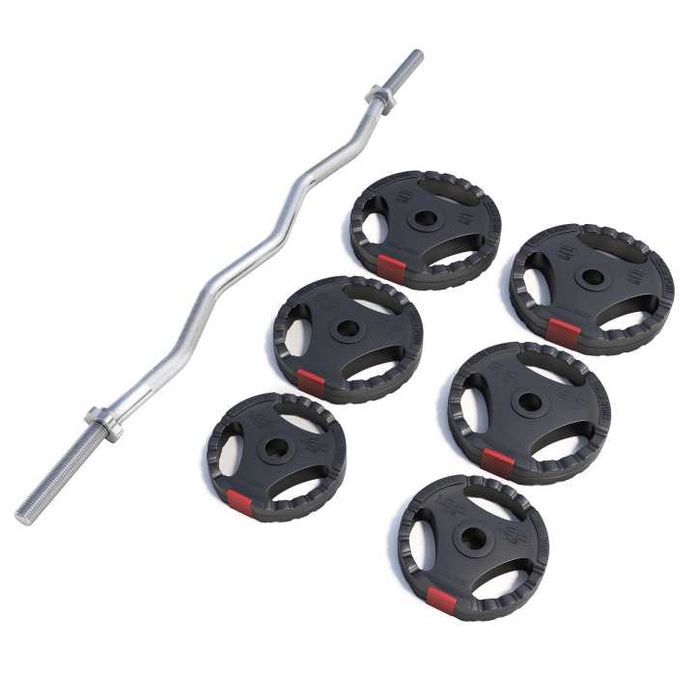 Set bară SZ și discuri cu grip 25 kg