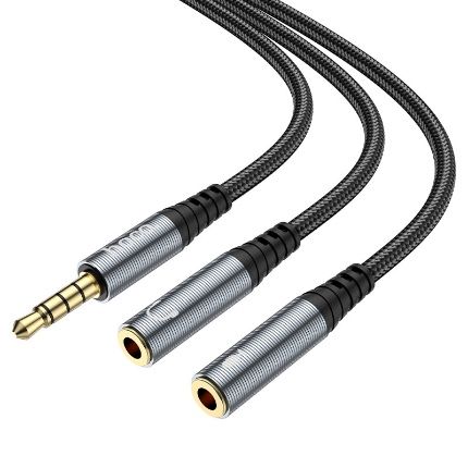 Аудио адаптер, переходник, Aux 3.5 mm переходник для наушников