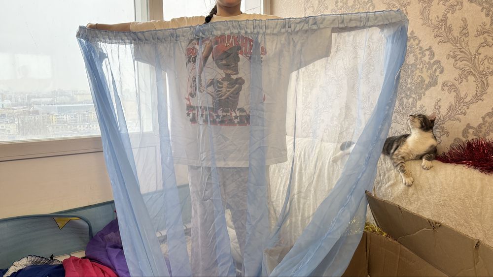 Продам тюль разных цветов готовые