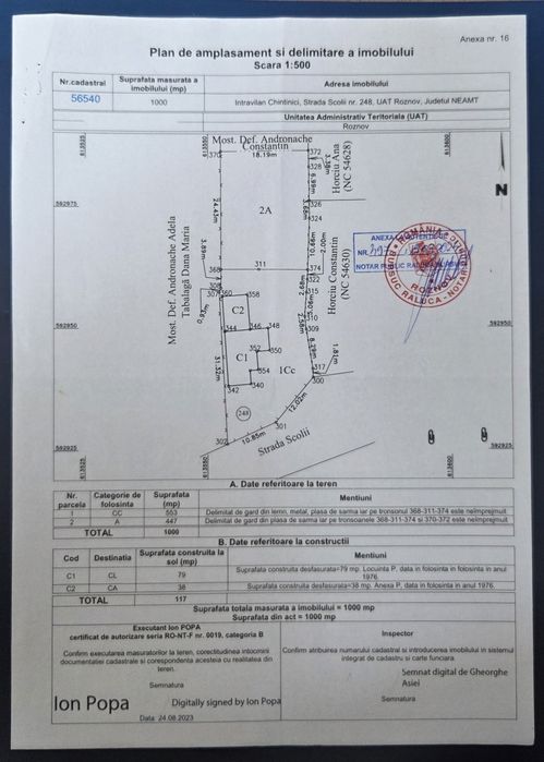 Vând casă in roznov chintinci  117 m cu teren 1000